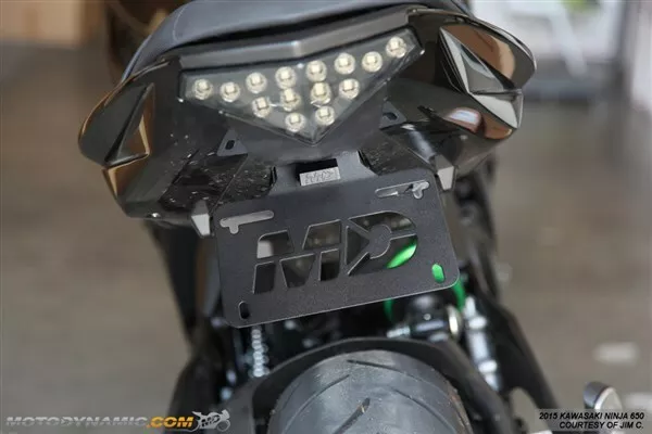 Fender Eliminator Kit w LED License Light for 2012 2016 Kawasaki Ninja 650