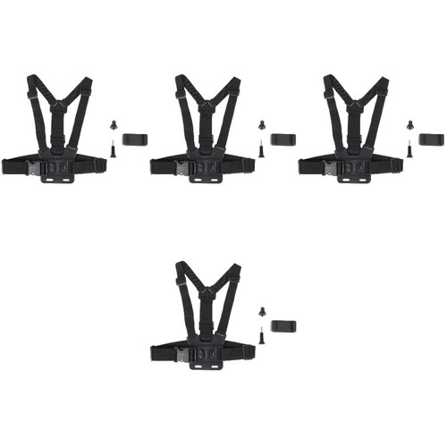 4 Sets Sports Camera Chest Hanger Mount Phone Harness Adjustable Strap - 第 1/12 張圖片