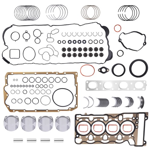 Engine Overhaul Gaskets Pistons Kit For BMW 320i 520i E90 E91 E60 N46B20 2.0L - Picture 1 of 12