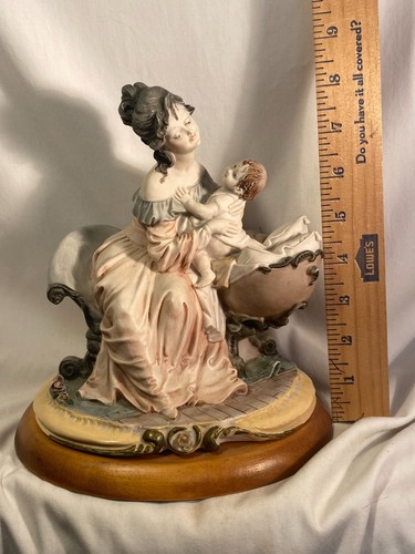 B. Merli Porcelain Capodimonte Mother And Child Figurine Beautiful Vintage 1981 - Picture 13 of 14