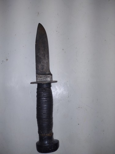 WWII US Navy Mk1 Fighting Knife H. Boker Made USN Deck Knife