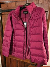 Jaeger Red Womens Puffer Coat Size Uk 16 New With Tags Christmas Present