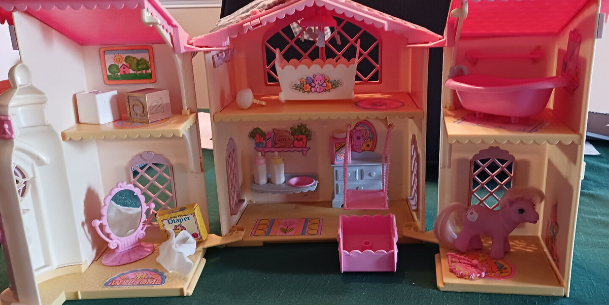 マイリトルポニー ベビーカーセット Vintage 1985 My Little Pony Lullaby Nursery set w/Baby Pony
