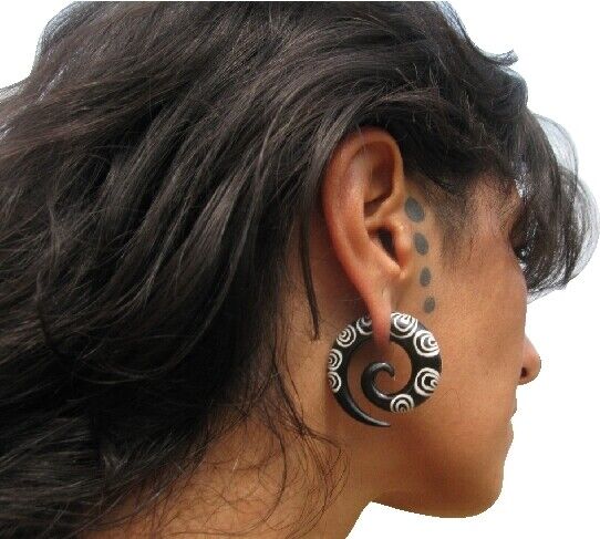 Horn gauge best sale earrings