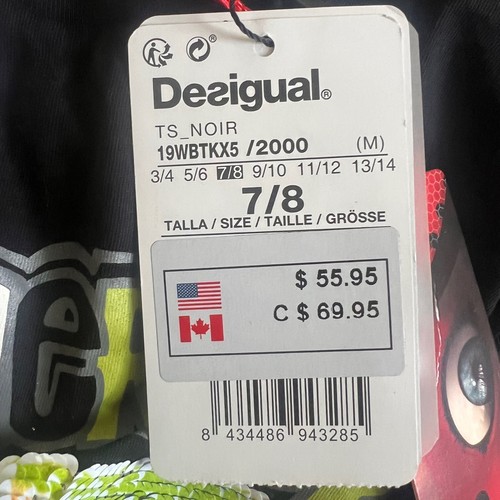 Desigual Kids Miraculous Ladybug Flip Sequin Long Sleeve T-Shirt Size Small NWT - Picture 9 of 10