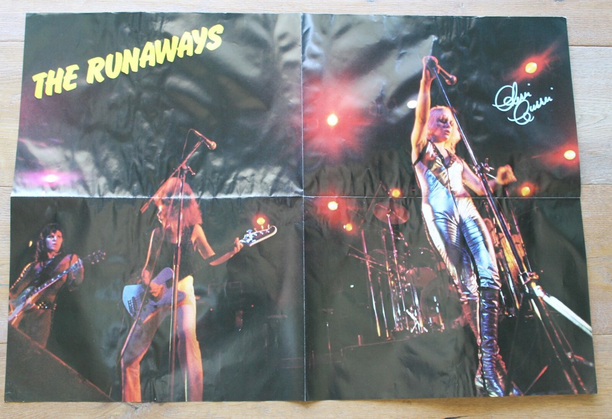 the Runaways Vintage 19x28 Japanese Magazine Poster Signed by