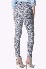  198 NWT 7 FOR ALL MANKIND Sz27 MIDRISE ANKLE SKINNY STRETCH JEANS ICE LEOPARD