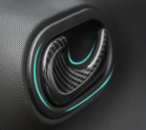 Dry Carbon Fiber Inner Door Handle Cover Trim For Benz Smart Forfour ...