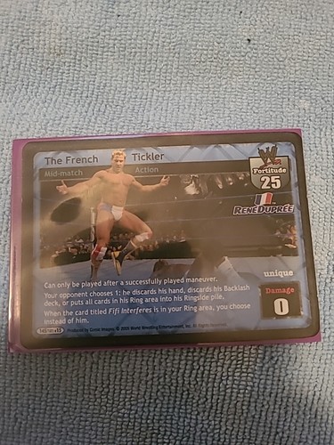 WWE RAW DEAL CCG Rare/Unique Rene Dupree Superstar Card, TF, & Mid Match - Picture 2 of 4