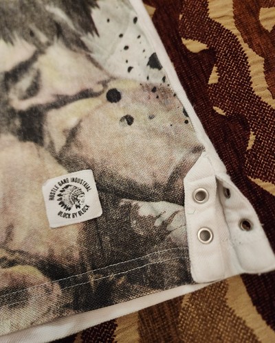 Vintage Native American All Over Print Polo Men XL Short Sleeve Hustle Gang - Picture 7 of 13