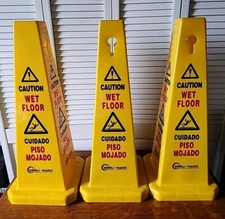Simpli Magic Wet Floor Caution Cones 3 Pieces
