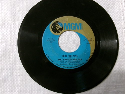Eric Burdon and War 45 Magic Mountain / Spill the Wine MGM K 14118 VG