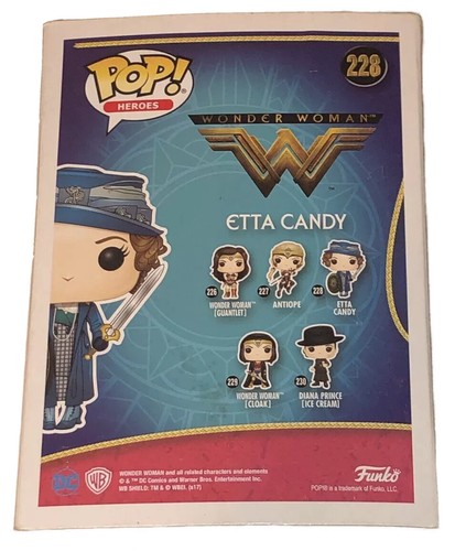 DC Wonder Woman #228 Etta Süßigkeiten mit Schwert & Schild Funko Pop! Helden NEU - Bild 4 von 7