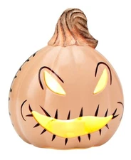 Nightmare Before Christmas Mini Light Up Pumpkin Oogie Boogie 3.5" Halloween NEW