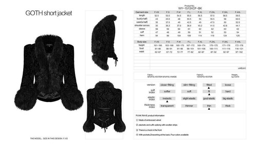 Punk Rave Women Punk Woollen Outwear Gorgeous Casual Lace-Up Cardigan Short Coat - Picture 6 of 40