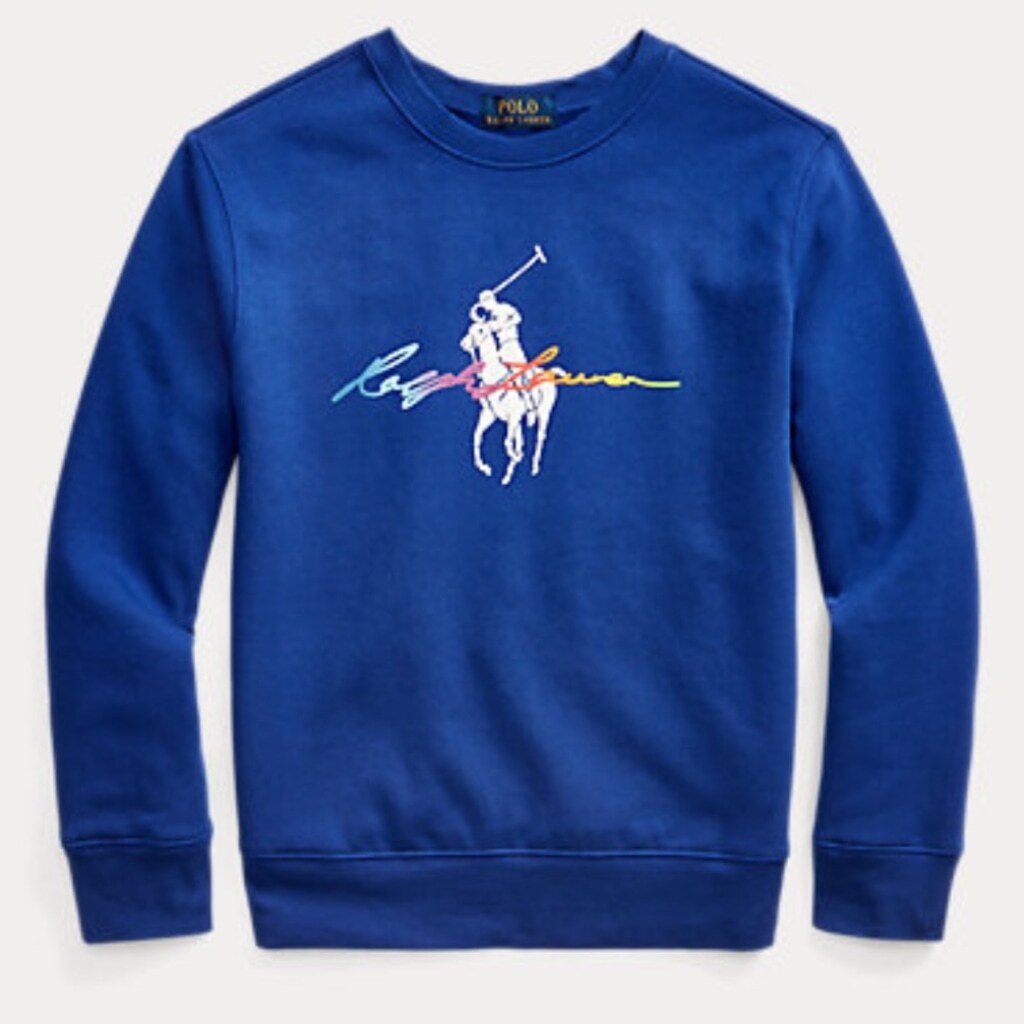 Polo Ralph Lauren ragazzo felpa in pile grande pony taglia large