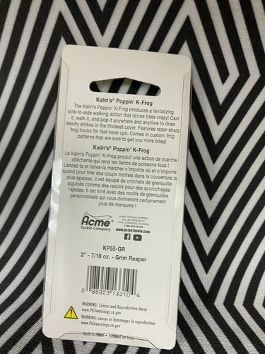 Kalin's K Poppin' Frog Bait 2" Hollow Body Weedless (Pick Color) Fast Shipping! - Picture 17 of 25