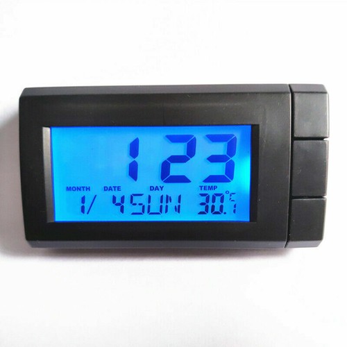 Car Auto Digital Clock Mini LCD Auto Dashboard Table Desk Watch Month Date Time