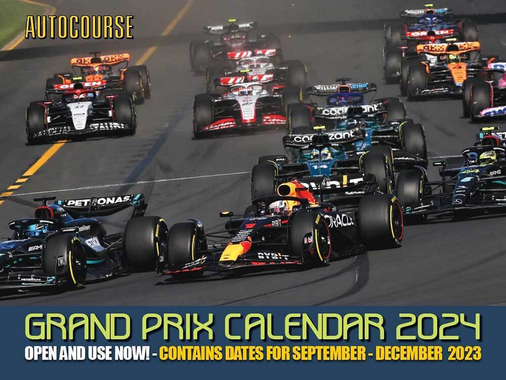 2024 Autocourse F1 Grand Prix Wall Calendar Ministerio de Educación