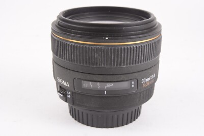 Sigma EX 30mm f/1.4 Wide Angle Prime Digital Camera Lens For Canon EF #T-34681