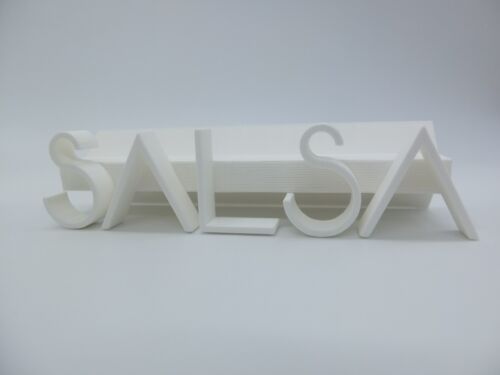 LP Vinyl wall mount Wandhalterung SALSA Schrift 3D NEU Farbe wählbar - Picture 4 of 6