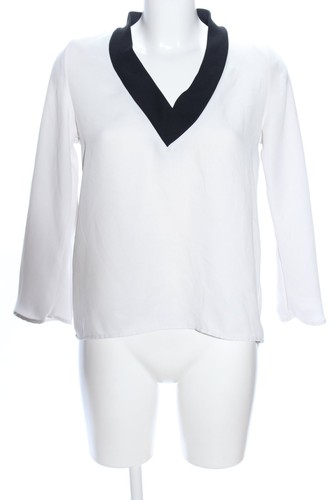 ZARA BASIC Blusa trasparente Donna Taglia IT 40 grigio chiaro-nero - Foto 3 di 5