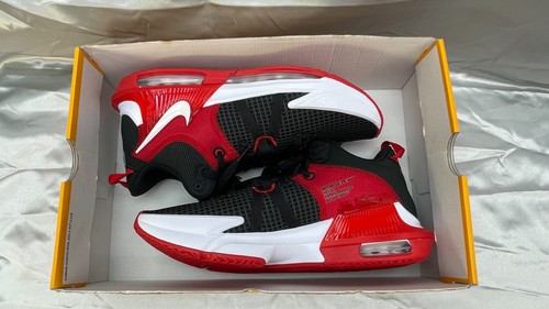 Nike Lebron Witness VII (7) DM1123-005 Basket Uomo Nero/Rosso/Bianco Taglia 9,5 - Foto 16 di 17