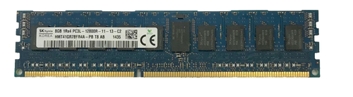 Hynix 8GB (1x8GB) 1Rx4 PC3L-12800R DDR3-1600 ECC/REG Server RAM HMT41GR7BFR4A-PB - Picture 1 of 3