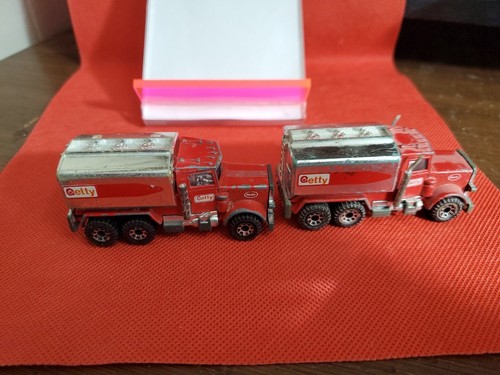 1984 Matchbox 1-75 Series Peterbilt Tanker Truck GETTY Fuel 1:80 Macao LOT-2 - Picture 4 of 7