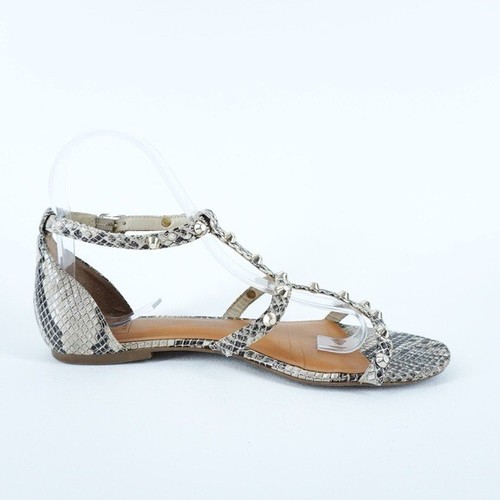 14TH & UNION Mallori Stud Sandal Strappy Snakeskin Print Womens Size 7.5 - Picture 5 of 10