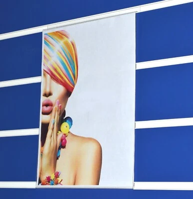 POS DISPLAY SHOP 10 x A4 Portrait PVC Slatwall Poster / Information / Price / Sign / Menu Holders