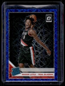 2019-20 Donruss Optic Blue Velocity Nassir Little #154 Portland Trail Blazers