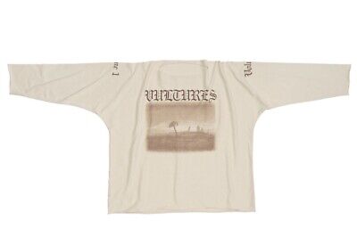 Authentic Yeezy YZY Gosha VULTURES white long tee shirt Authentic Yeezy YZY Gosha VULTURES white long tee shirt