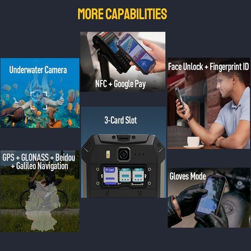 Ulefone Armor 20WT Netzwerkradio Zello 12GB+256GB DMR UHF PTT Walkie Talkie - Bild 23 von 23