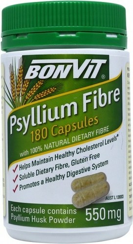 2 x Bonvit Psyllium Fibre 550mg 180 Capsules Total 360 Caps - Picture 3 of 3