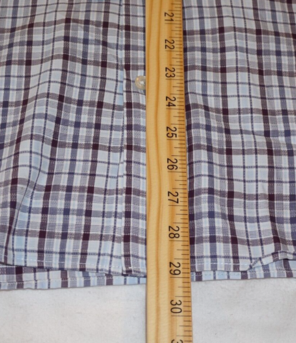 Canali Button Shirt Large Hidden Button Point Kragen weinrot kariert Italy Baumwolle - Bild 10 von 11