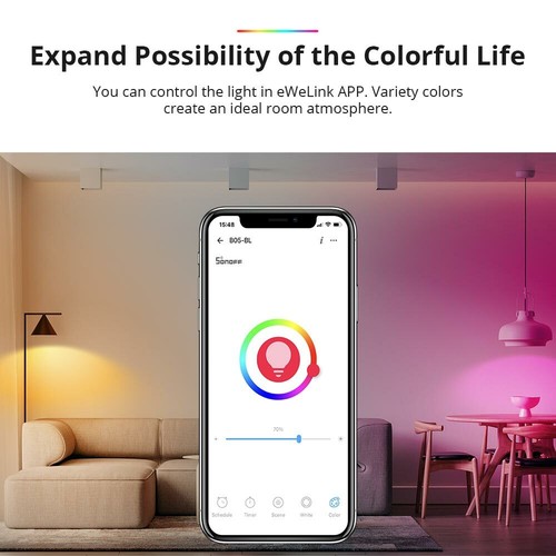 4 Packs Sonoff A19 WiFi Smart LED Light Bulb Works with Amazon Alexa Google Home - Picture 5 of 12