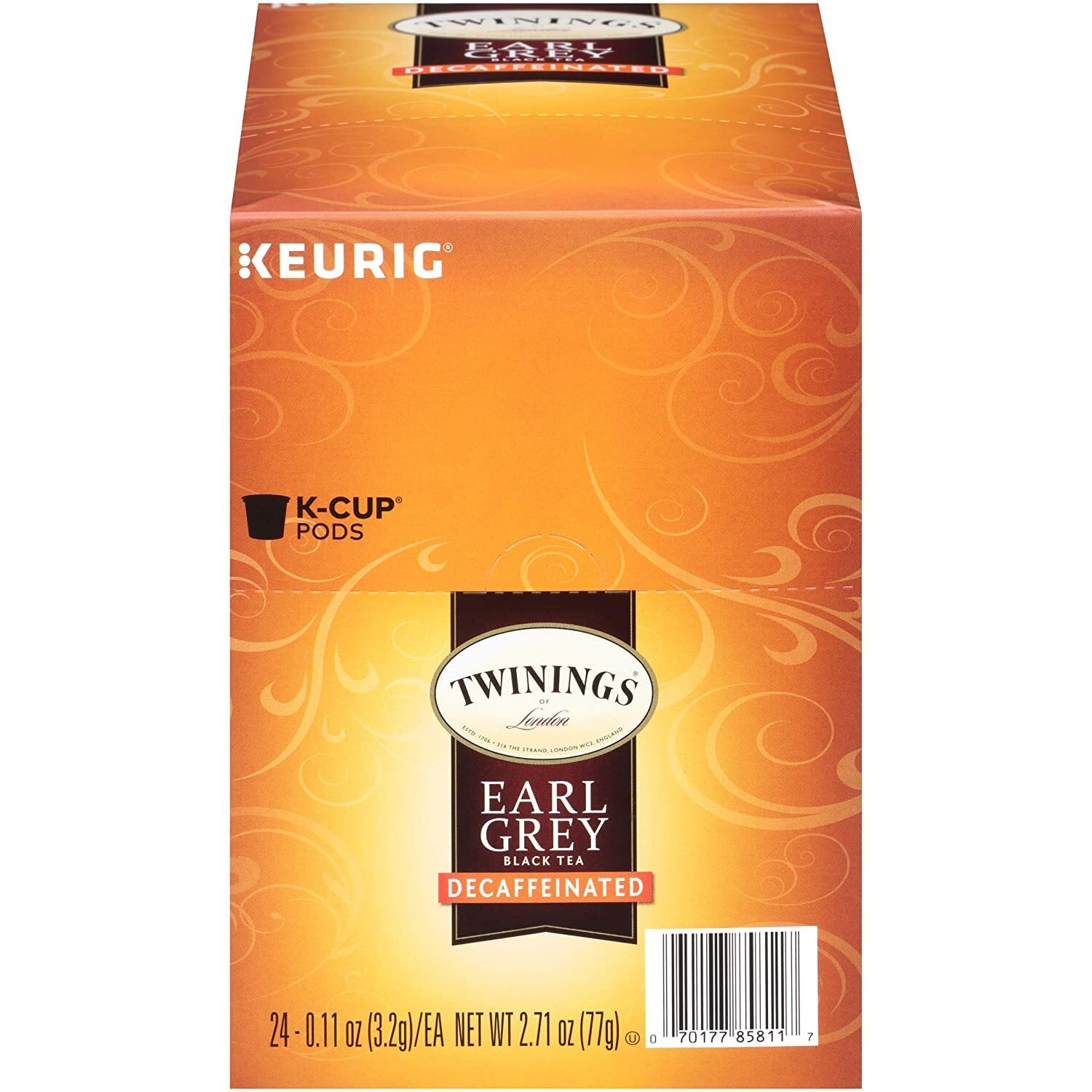24ct - Twinings Earl Grey Decaf K-Cup Pods for Keurig, Black Tea