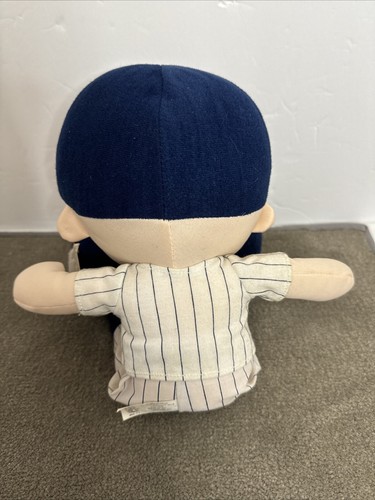 Vintage Nanco Baseball NY YANKEES PLUSH Boy In Jerser W/ Hat Doll Toy W/ Tag 14” - Picture 3 of 10