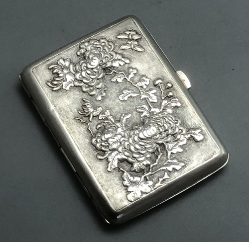 Antique Chinese Silver Cigarette Case 71g AELZX - Picture 3 of 3
