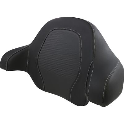 Tour-Pak  Backrest Pad - Road Sofa Seat - Black - Carbon Fiber 814-07-TPACK-CF