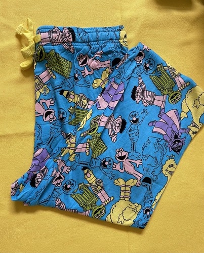 Sesamstraße Herren Neuheit Schlaf Lounge Hose Größe S 28-30 Big Bird Elmo NEU