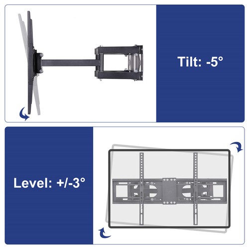 TV Wandhalterung ausziehbar schwenkbar neigbar 32-65" LCD LED Fernseher für Ecke - Bild 10 von 12