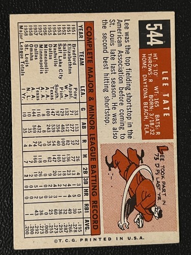 1959 Topps Baseball Singles - 507-572 High Numbers - Pick Your Card -- - Picture 305 of 499