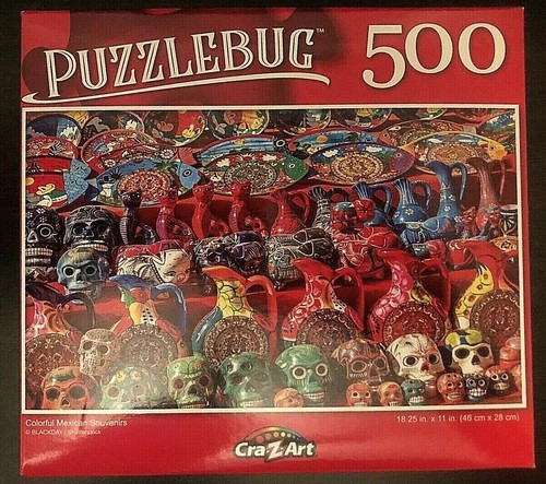 Puzzlebug 500 Piece Puzzle Colorful Mexican Souvenirs 18.25 inches X 11 inches - Picture 1 of 1