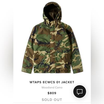超美品 WTAPS WOODLANDCAMO DESIGN HOODIE S WTAPS ECWCS WOODLAND CAMO SUPREME GORETEX TETRATEX HOODED JACKET