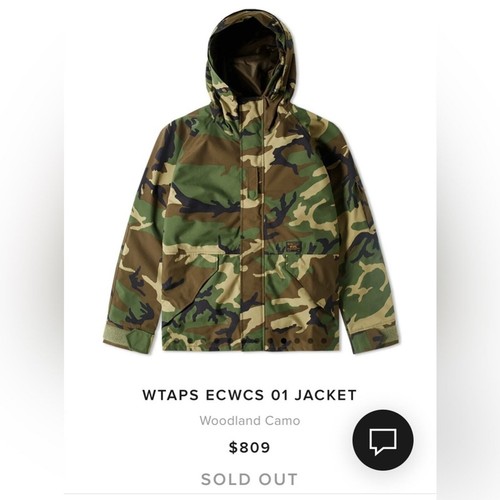 WTAPS ECWCS WOODLAND CAMO SUPREME GORETEX TETRATEX HOODED JACKET SIZE MED RARE - Picture 2 of 13