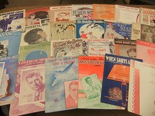 1920's-50's Vintage Sheet Music LOT Irving Berlin St Louis Woman Guy Lombardo