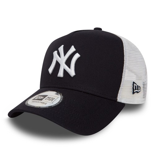 Cappellino camionista New Era 9FORTY Clean Trucker 2 New York Yankees blu navy/bianco - Foto 1 di 3