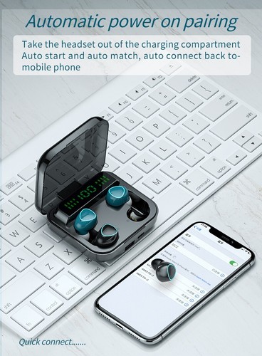 4x Wireless Earbuds Bluetooth Earphones For Apple iPhone 16 15 14 13 12 11 SE XR - Picture 10 of 14